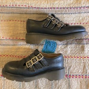Vintage rare triple buckle dr marten Mary Jane